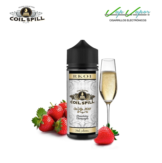 FLAVOUR Coil Spill Rkoi 24ml longfill (inside 120ml bottle) (Strawberry, Champagne)
