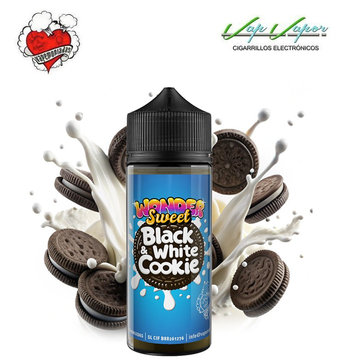 FLAVOUR Black and White Cookie Vapemoniadas 30ml (longfill) 120ml bottle