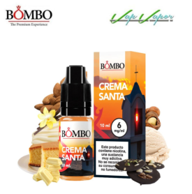 Bombo CREMA SANTA 10ml (0mg/3mg/12mg/18mg) Crema Pastelera, chocolate, vainilla, nueces