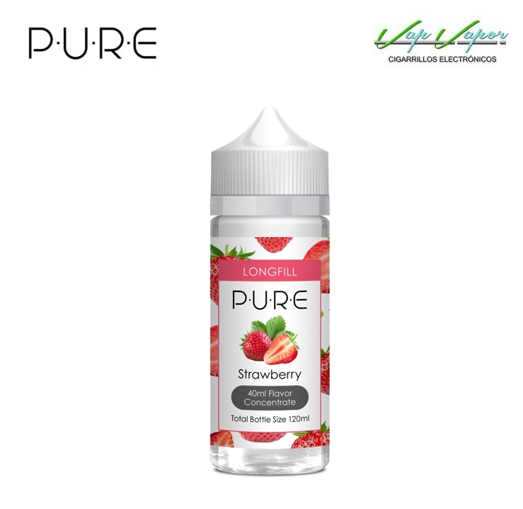 OFERTA!!! AROMA Pure STRAWBERRY (Fresa) 40ml (botella 120ml longfill) 