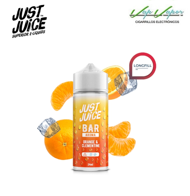 FLAVOUR Orange Clementine 24ml Longfill (inside 120ml bottle) Just Juice Bar