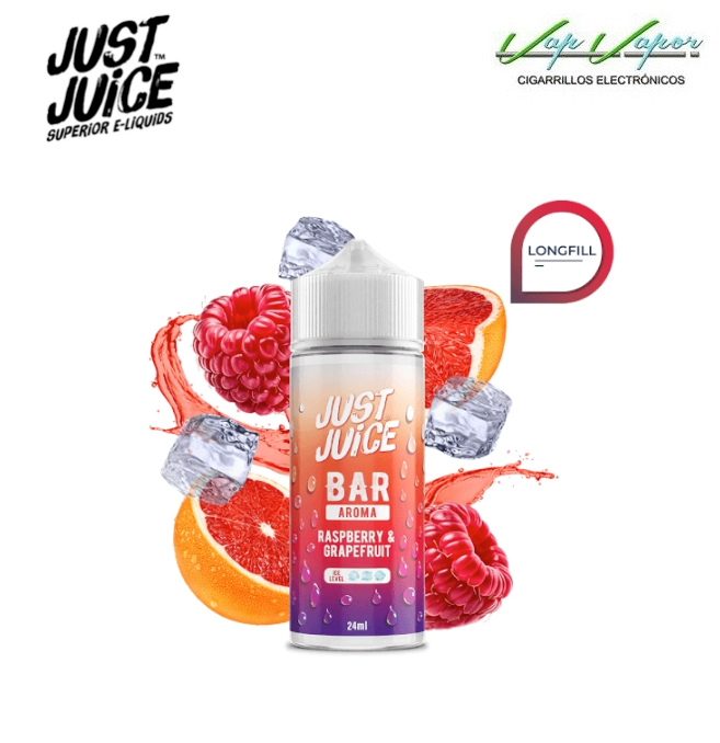 FLAVOUR Raspberry and Grapefruit 24ml Longfill (inside 120ml bottle) Just Juice Bar