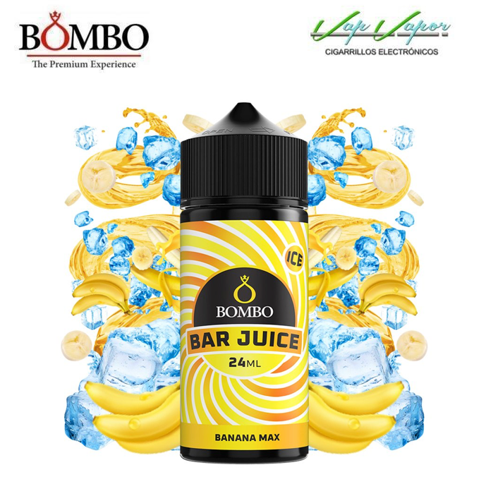 FLAVOUR BANANA MAX ICE 24ml (bottle of 120ml) Longfill Bar Juice by Bombo