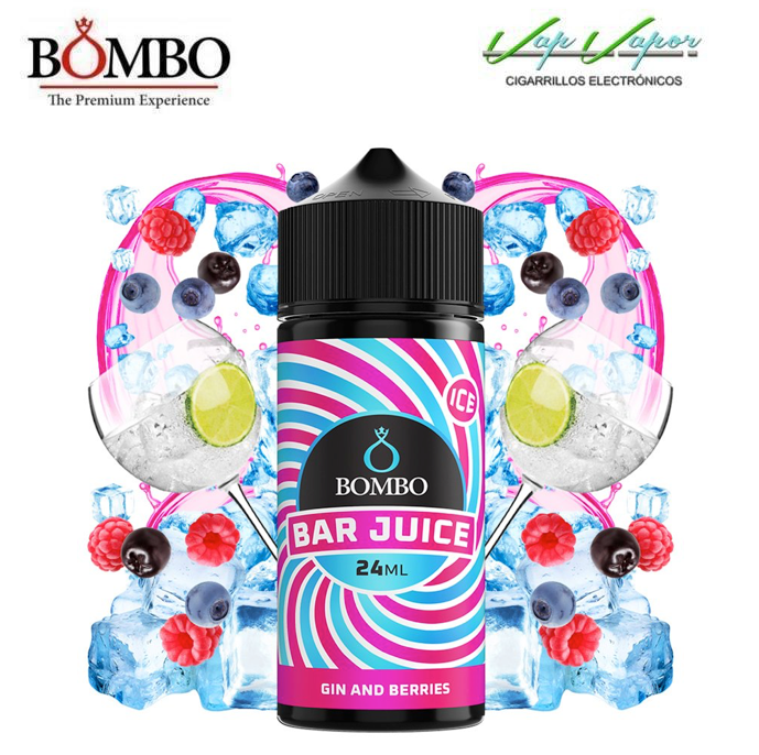 AROMA GIN AND BERRIES ICE 24ml (en botella de 120ml) Longfill Bar Juice by Bombo