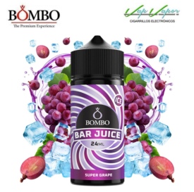 AROMA SUPER GRAPE ICE 24ml (en botella de 120ml) Longfill Bar Juice by Bombo