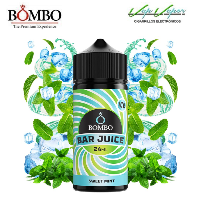 AROMA SWEET MINT ICE 24ml (en botella de 120ml) Longfill Bar Juice by Bombo