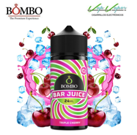 AROMA TRIPLE CHERRY ICE 24ml (en botella de 120ml) Longfill Bar Juice by Bombo (Cerezas, Frescor)