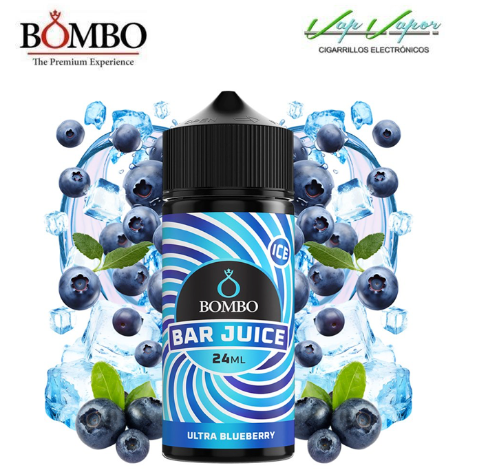 AROMA ULTRA BLUEBERRY ICE 24ml (en botella de 120ml) Longfill Bar Juice by Bombo