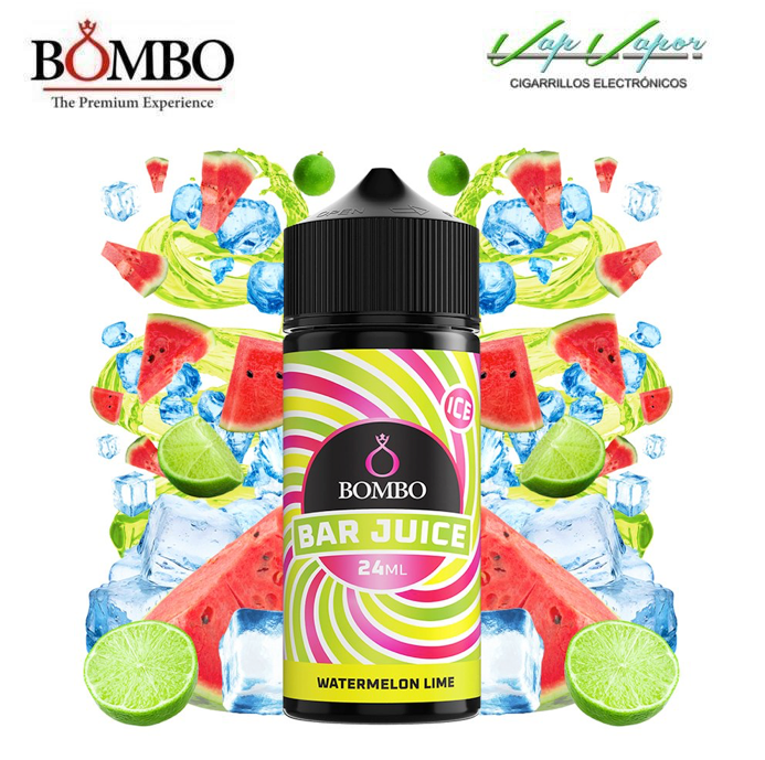 AROMA WATERMELON LIME ICE 24ml (en botella de 120ml) Longfill Bar Juice by Bombo