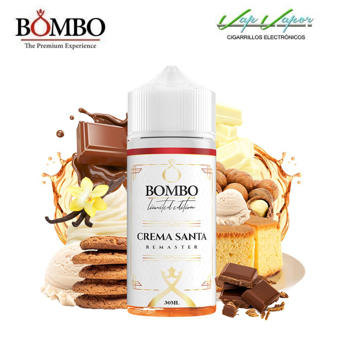 AROMA CREMA SANTA REMASTER 30ml (en botella de 120ml) Longfill Bombo 