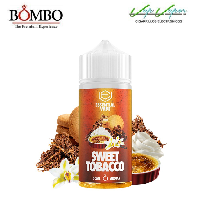 FLAVOUR SWEET TOBACCO 30ml (inside of 120ml bottle) Longfill Essential Vape by Bombo 