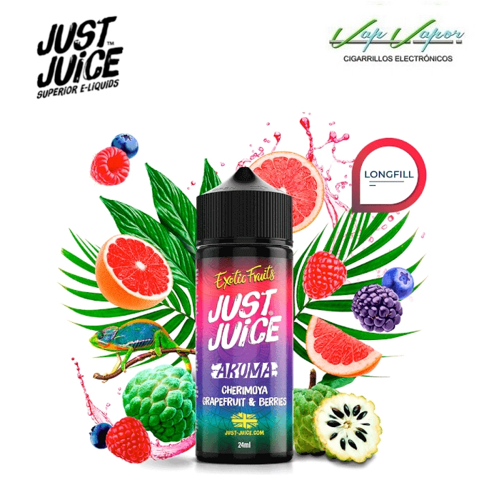 FLAVOUR Cherimoya Grapefruit Berries 24ml Longfill (en botella de 120ml) Just Juice