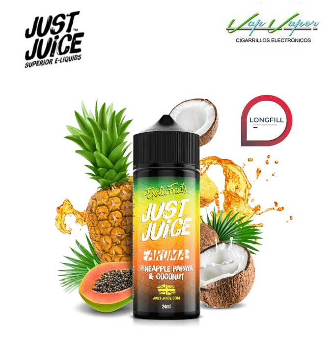 FLAVOUR Pineapple Papaya Coconut 24ml Longfill (en botella de 120ml) Just Juice