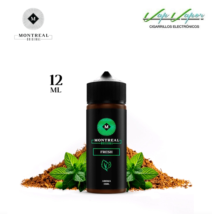 AROMA Montreal Original FRESH 12ml (longfill botella 120ml) Tabaco mentolado tradicional  