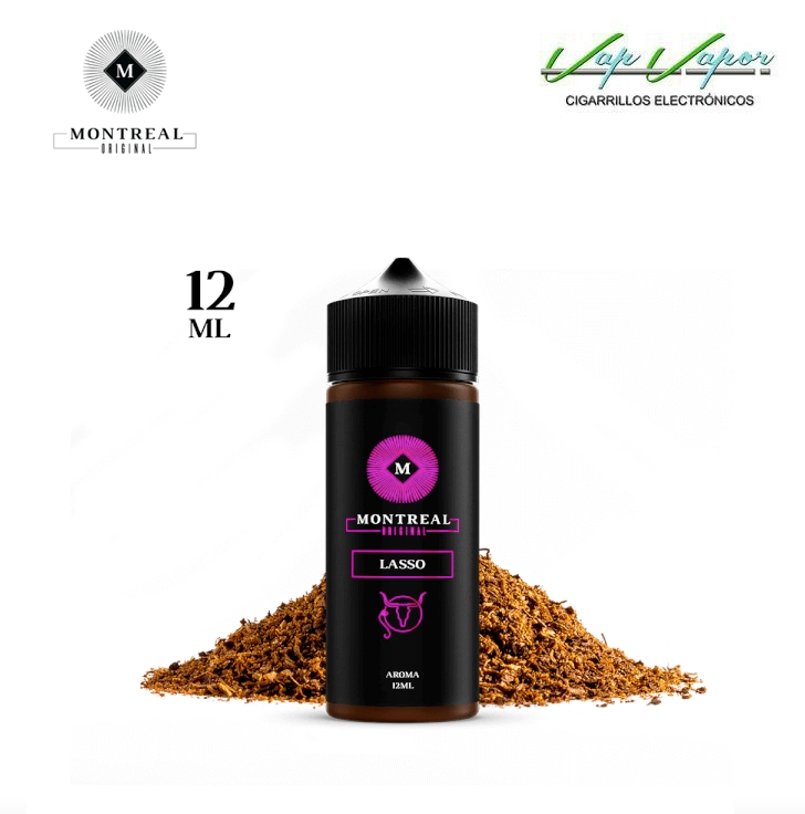 FLAVOUR Montreal Original LASSO 12ml (longfill inside 120ml bottle) Rich and enveloping American tobacco