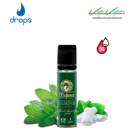 AROMA DROPS All in Medievo Domine 10ml (para hacer 60ml) con nicotina de 3mg/10mg/20mg (Hierbabuena)