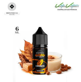 AROMA Montreal Delights CRUNCH 6ml (longfill botella 30ml) natilla de almendras, mantequilla de caramelo, tabaco