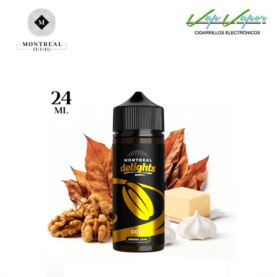 AROMA Montreal Delights GOLD 24ml (longfill botella 120ml) crema de mantequilla, nueces tostadas, merengue, tabaco