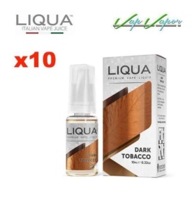 OFERTA!!! Pack 10 Liqua - Dark Tobacco (Tabaco Negro) 10ml 