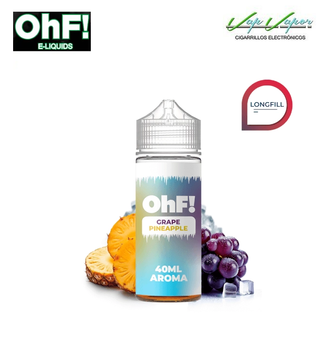 AROMA Grape Pineapple Ohf ICE 40ml (longfill botella 120ml) Uva, piña, frescor 