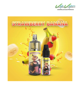 Pod Desechable Strawberry Banana 10.000CALADAS TORNADO vacío  + Líquido regalo 10ml (10mg/20mg) TPD Europa