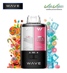 Disposable Pod MIX 3 flavours - Ice Candy Mix / Ice Gummies or MIX 40.000 puffs (0mg) 16ml - 750mah Bud Vape Wave Switch