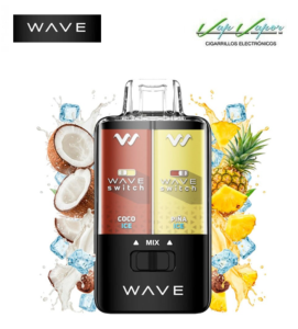 Disposable Pod MIX 3 flavours - Pineapple ICE / Coconut ICE or MIX 40.000 puffs (0mg) 16ml - 750mah Bud Vape Wave Switch