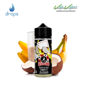 OFERTA!!! AROMA DROPS Poker Fruits Batido de Coco y Plátano 40ml (longfill botella 120ml)