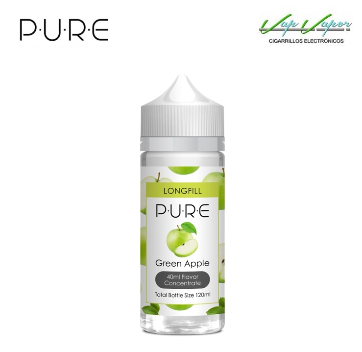 AROMA PURE GREEN APPLE 40ml (longfill botella 120ml)  Manzana Verde