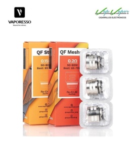 Resistencias QF Meshed 0.20ohm /Strips 0.15ohm (50-80w) para SKRR Vaporesso