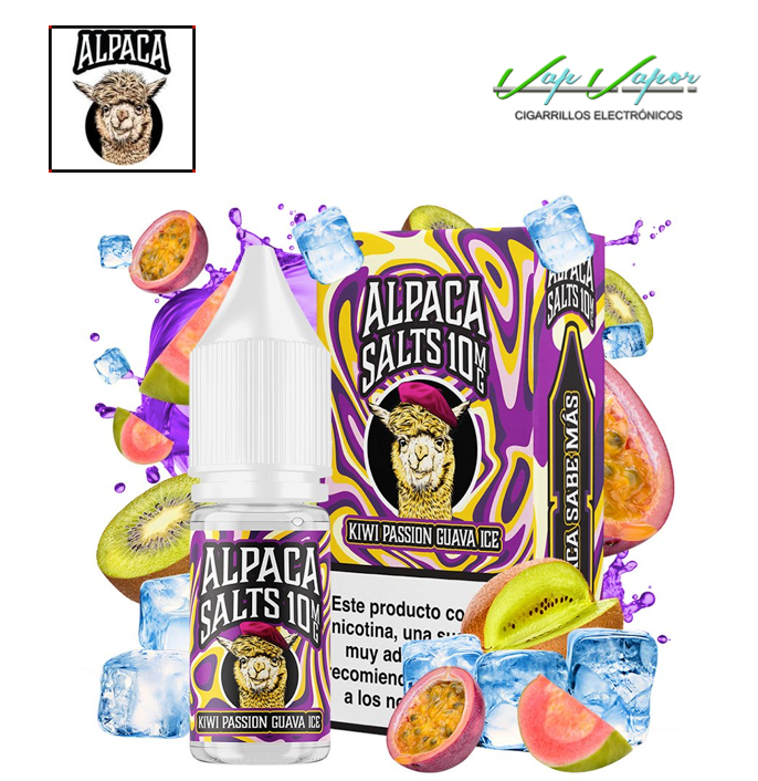 SALES Kiwi Passion Guava ICE Alpaca 10ml (10mg/20mg) kiwi, guayaba, frescor