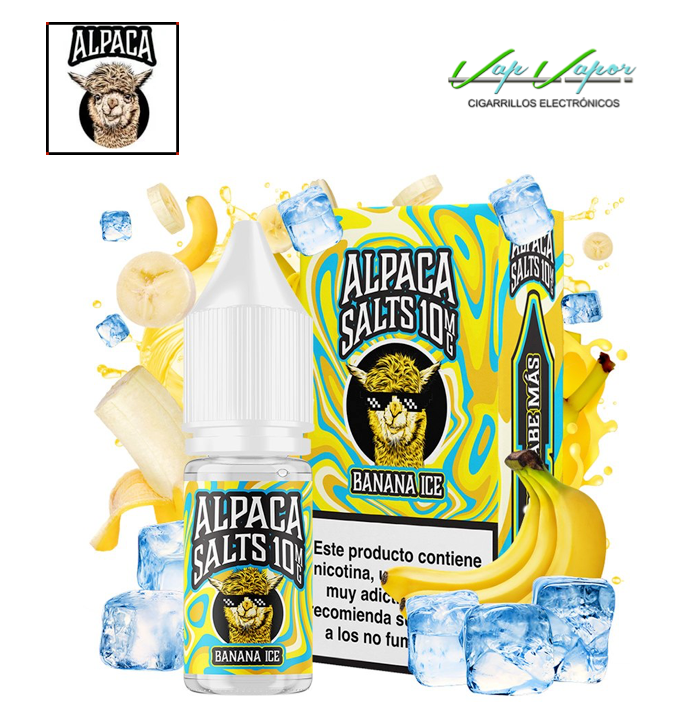 SALES Banana ICE Alpaca 10ml (10mg/20mg) plátano cremoso, frescor
