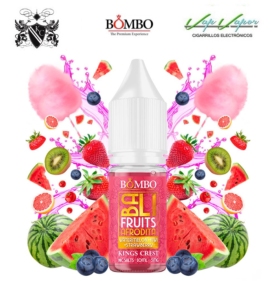 SALES WKS Watermelon Kiwi Strawberry + Afrodita 10ml - Bali Fruits by Kings Crest & Bombo (sandía, kiwi, fresa, algodón azúcar, grosella)