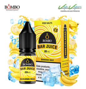 SALES Banana Max ICE Bar Juice by Bombo 10ml (0mg/5mg/10mg/15mg/20mg) Plátano dulce, cremoso, refrescante.