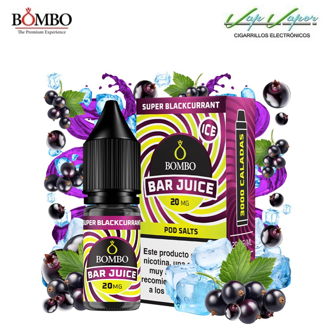 SALES Super Blackcurrant Bar Juice by Bombo 10ml (0mg/5mg/10mg/15mg/20mg) 