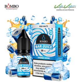 SALES Energy Drink ICE Bar Juice by Bombo 10ml (0mg/5mg/10mg/15mg/20mg) Bebida Energética