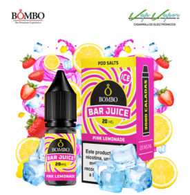 SALES  Pink Lemonade ICE Bar Juice by Bombo 10ml (0mg/5mg/10mg/15mg/20mg) Fresas, Limonada
