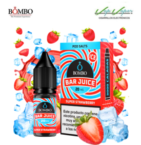 SALES Super Strawberry ICE Bar Juice by Bombo 10ml (0mg/5mg/10mg/15mg/20mg) Super Fresa + Frescor 