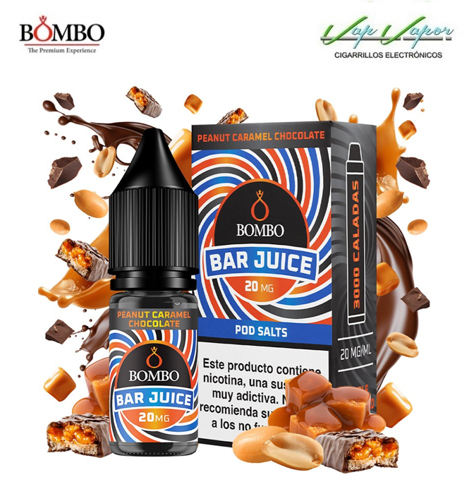 SALES Peanut Chocolate Caramel Bar Juice by Bombo 10ml (0mg/5mg/10mg/15mg/20mg) 