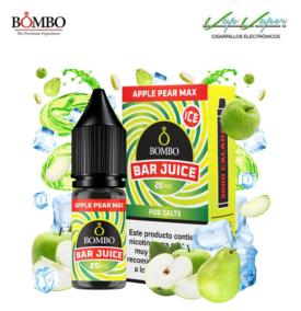 SALES Apple Pear Max ICE Bar Juice by Bombo 10ml (0mg/5mg/10mg/15mg/20mg) 