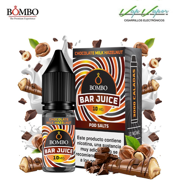 SALES Chocolate Milk Hazelnut Bar Juice by Bombo 10ml (0mg/5mg/10mg/15mg/20mg) 