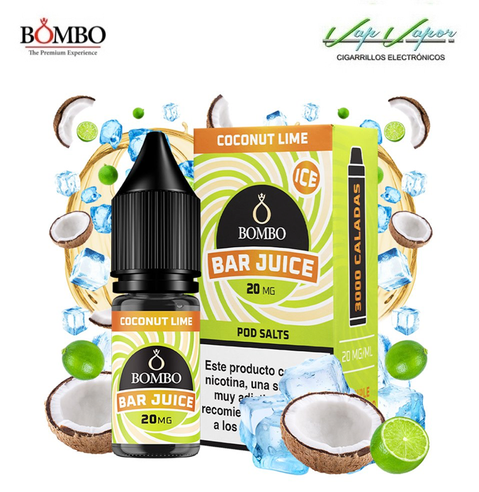 SALES Coconut Lime ICE Bar Juice by Bombo 10ml (0mg/5mg/10mg/15mg/20mg) 