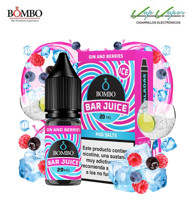 SALES Gin and Berries ICE Bar Juice by Bombo 10ml (0mg/5mg/10mg/15mg/20mg) 