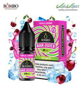 SALTS Triple Cherry ICE Bar Juice by Bombo 10ml (0mg/5mg/10mg/15mg/20mg)
