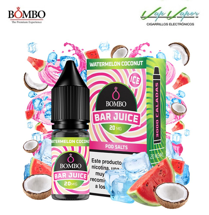 SALES Watermelon Coconut ICE Bar Juice by Bombo 10ml (0mg/5mg/10mg/15mg/20mg) 