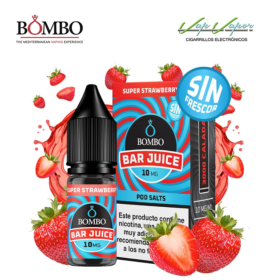 SALES Super Strawberry SIN FRESCOR Bar Juice by Bombo 10ml (10mg/15mg/20mg) Super Fresa 
