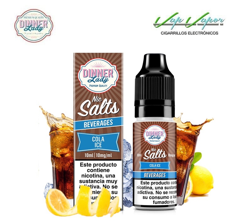 SALTS Dinner Lady Cola ICE 10ml (10mg/20mg) Cola, Lemon, Freshness