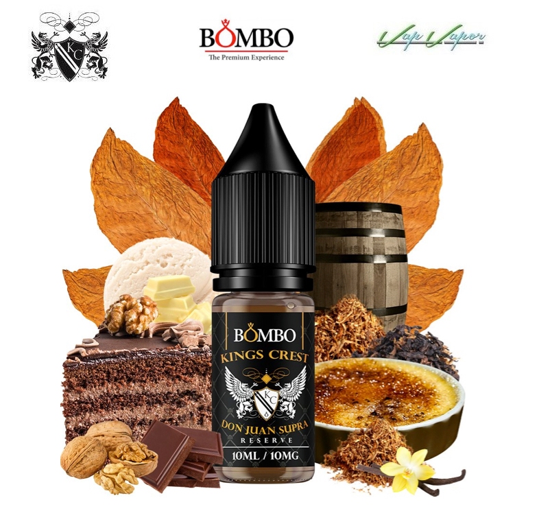 SALTS DON JUAN SUPRA RESERVA (Reserve) Platinum Tobaccos by Bombo 10ml (10mg/20mg)  (50%VG/50%PG)  