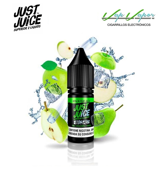 SALTS Apple and Pear on ice (nicotine: 5mg, 11mg, 15mg, 20mg) Just Juice (Apple, Pear, Fresh)