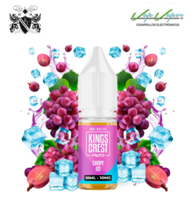 SALES Kings Crest Grape Ice 10ml 0mg/5mg/10mg/20mg (Uvas, Frescor)